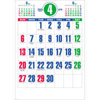 SG553 カラフルジャンボ文字【通常7月上旬から出荷開始】 名入れカレンダー