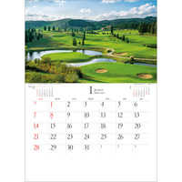 SG463 世界のゴルフコース 名入れカレンダー