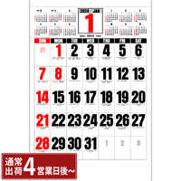 SG550 ジャンボ文字　年間予定表付【通常4~5営業日後出荷】 名入れカレンダー
