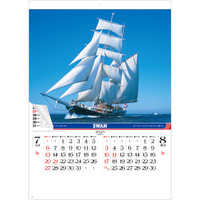 SG299 シャッターメモ 世界の帆船【通常7月上旬から出荷開始】 名入れカレンダー